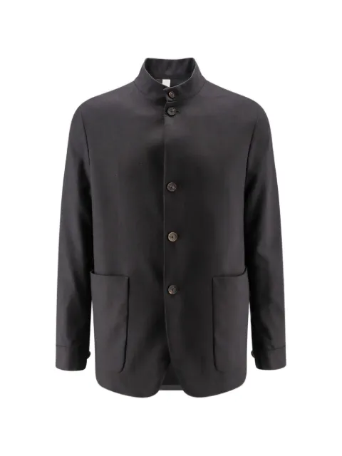 Hevo mandarin-collar button-up jacket
