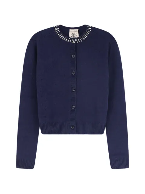 Semicouture cardigan Hennie à bontons à ornements de cristaux