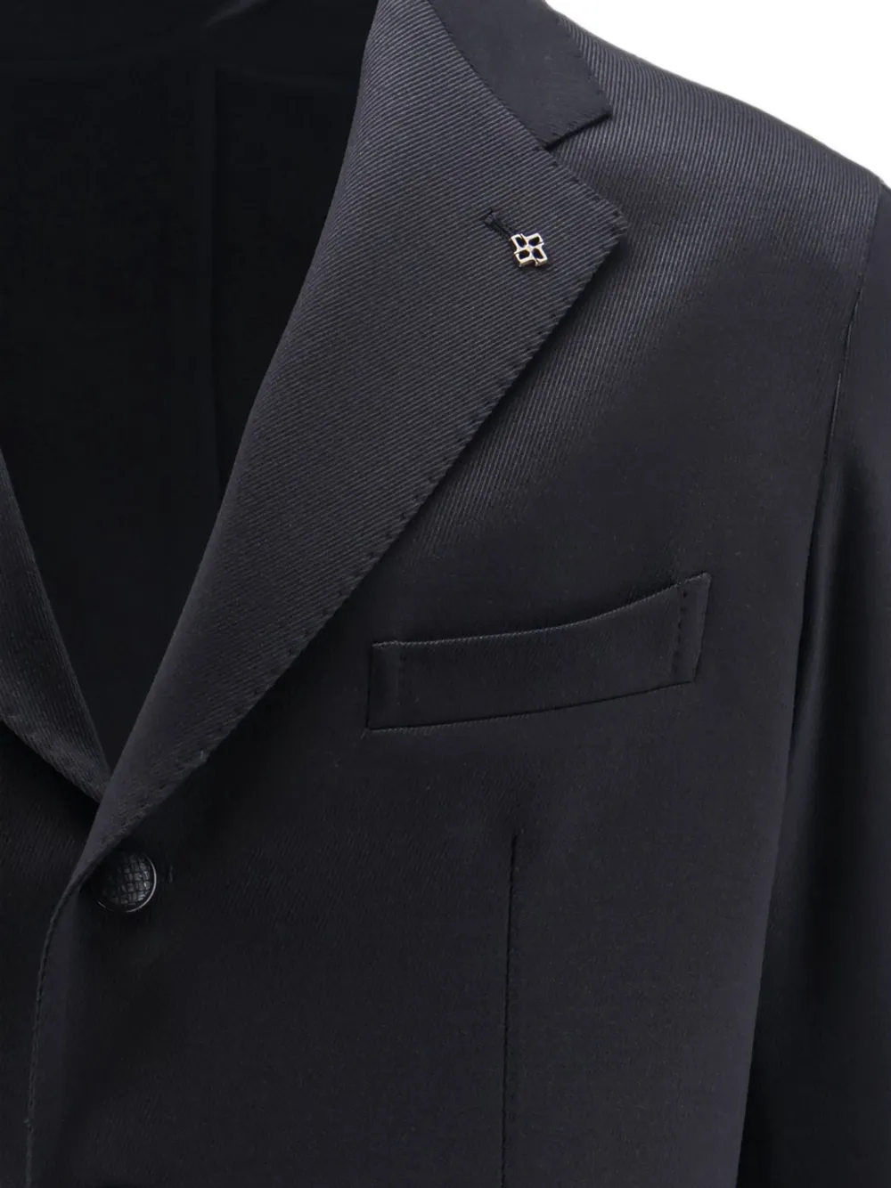Tagliatore Blazer met enkele rij knopen Zwart