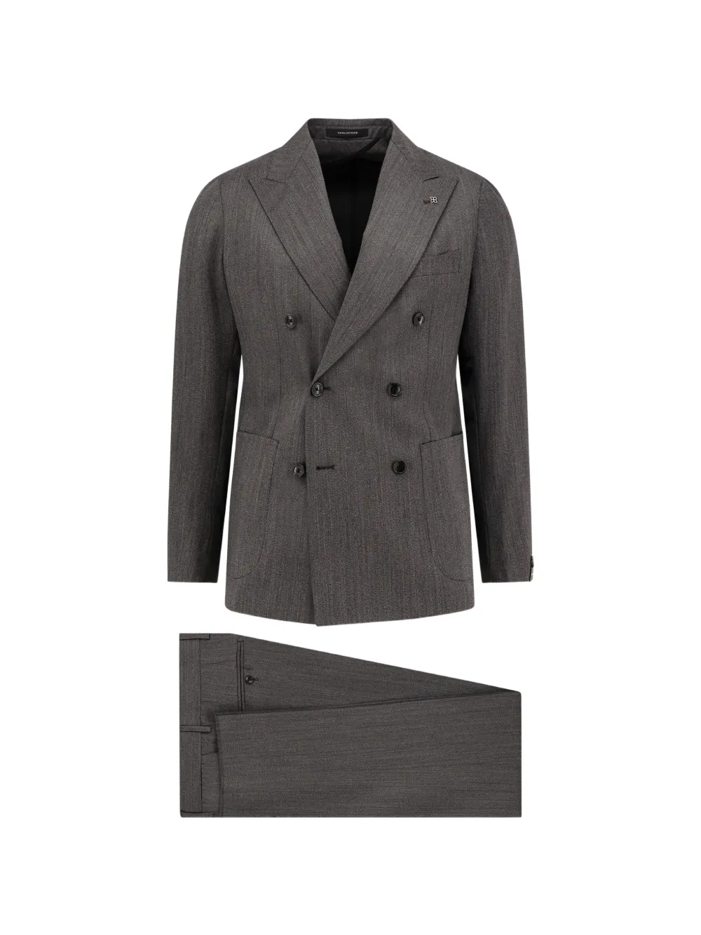 Tagliatore peak-lapel double-breasted suit - Grigio