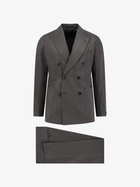 Tagliatore peak-lapel double-breasted suit