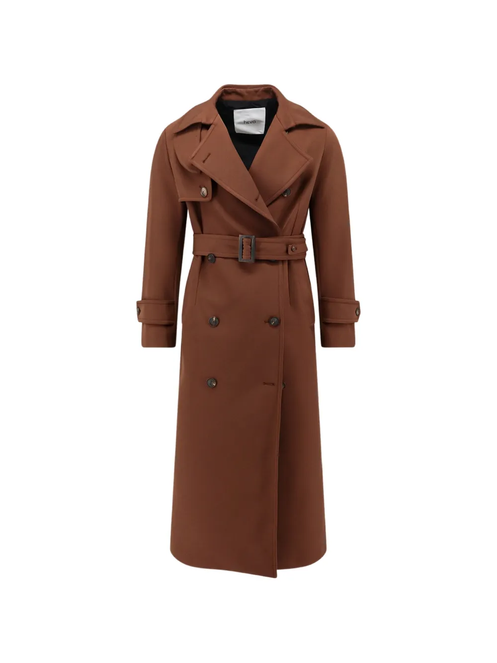 Hevo Rivabella double-breasted belted trench coat - Braun