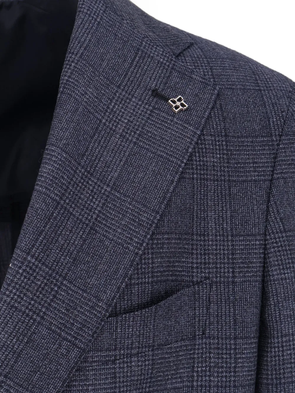 Tagliatore checked single-breasted suit Blauw