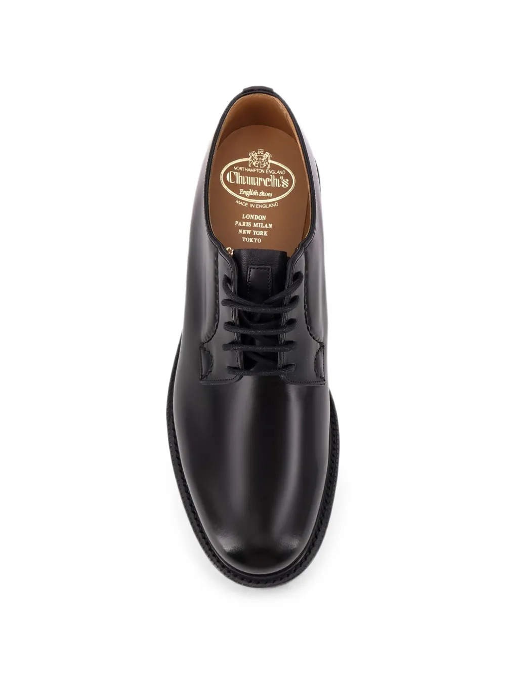Church's Shannon leather derby shoes Zwart