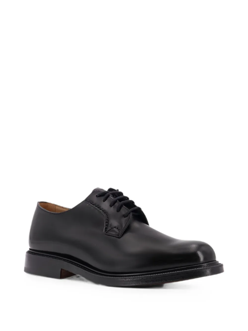 Church's Shannon leather derby shoes Zwart