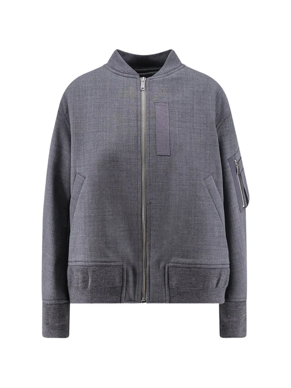 Semicouture Ariella zip-up bomber jacket - Grigio