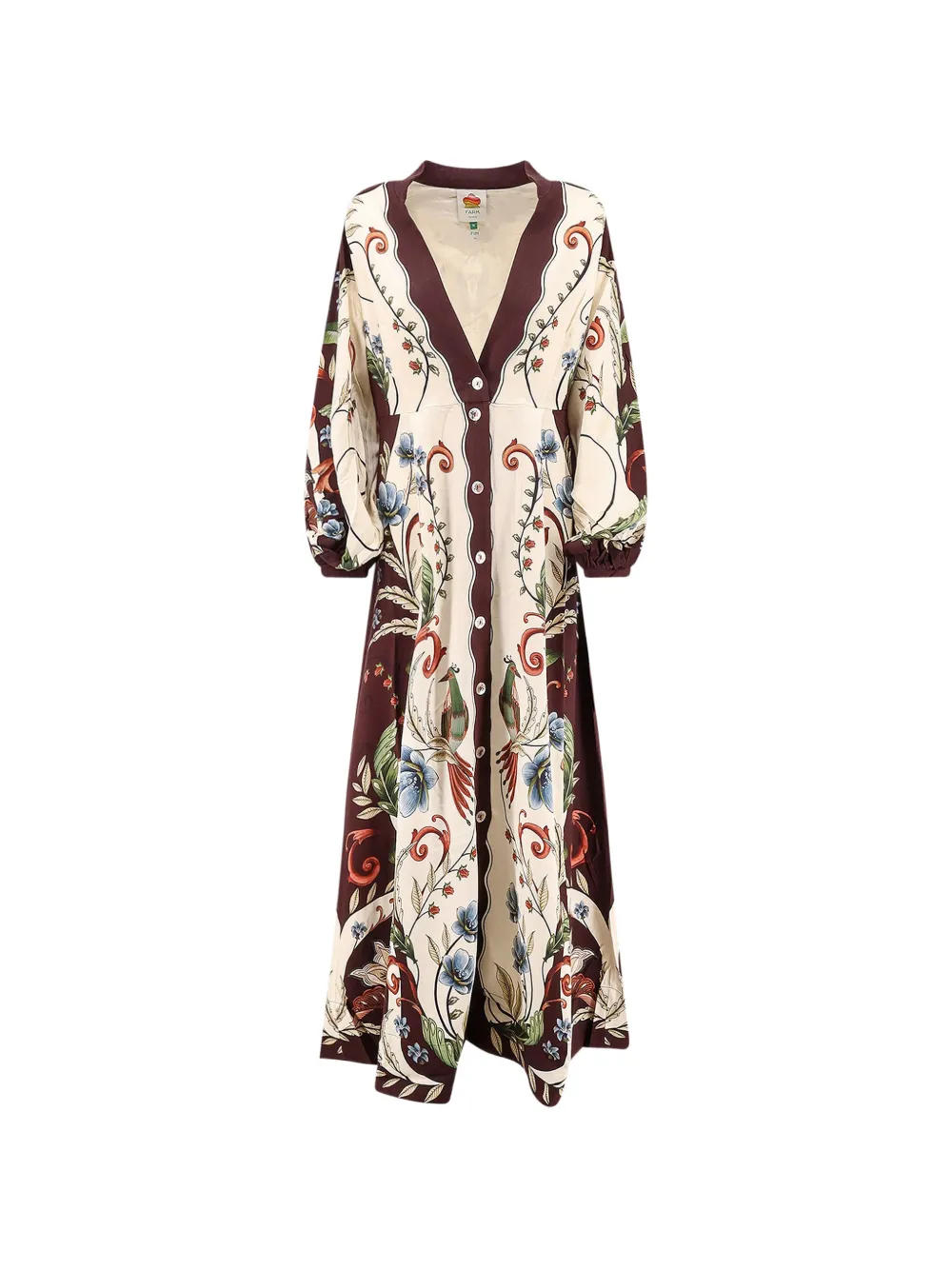 FARM Rio Millena winter white maxi dress - Nude
