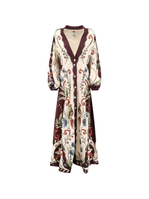 FARM Rio Millena winter white maxi dress