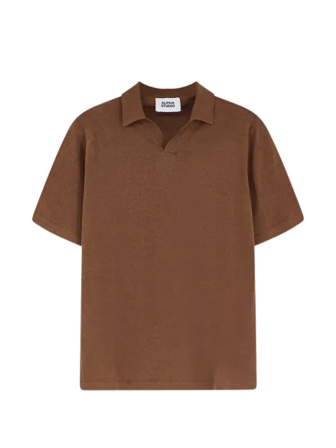 ALPHA STUDIO short-sleeve polo-collar T-shirt