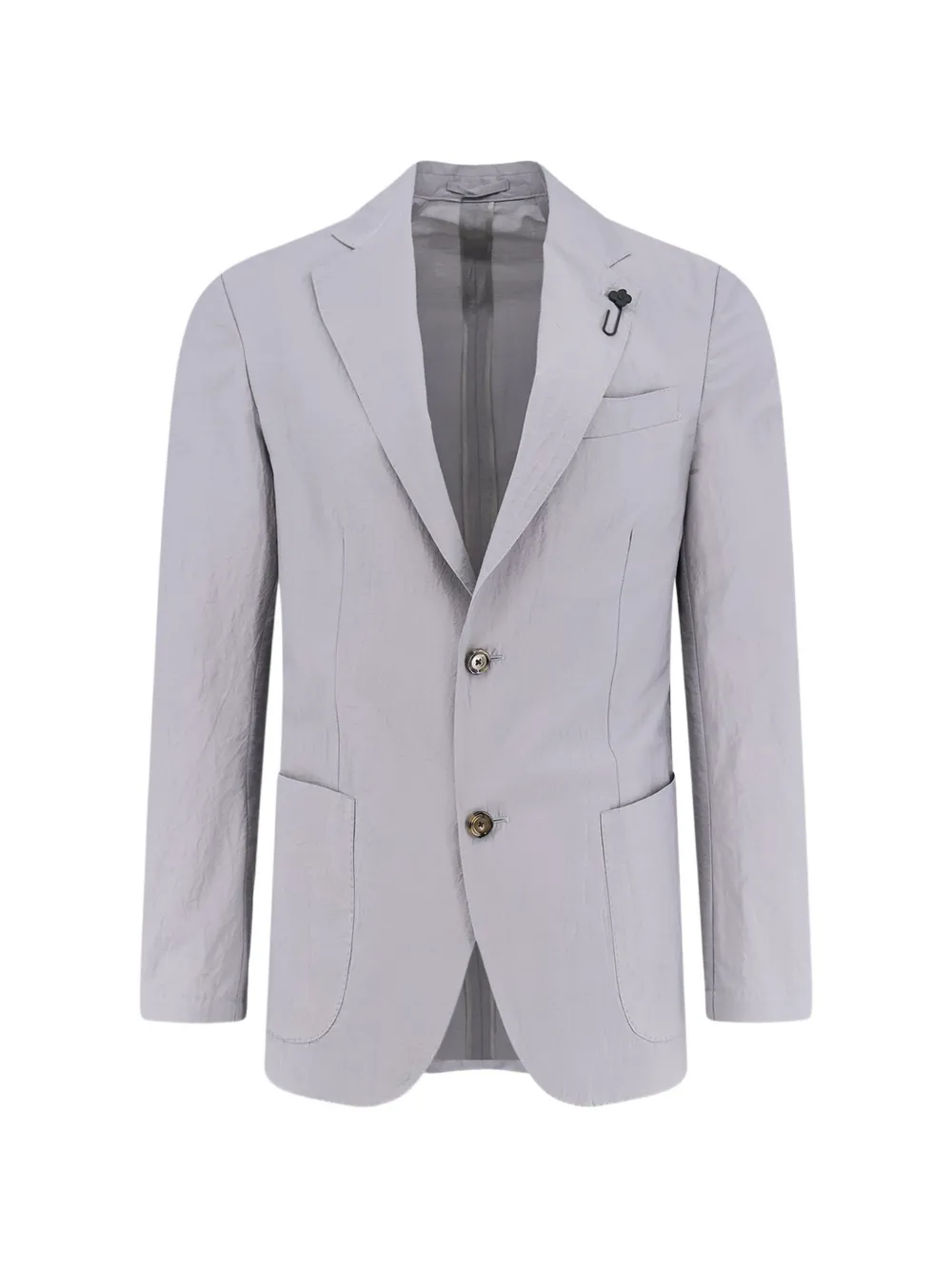 Lardini pin-detail single-breasted blazer - Grigio