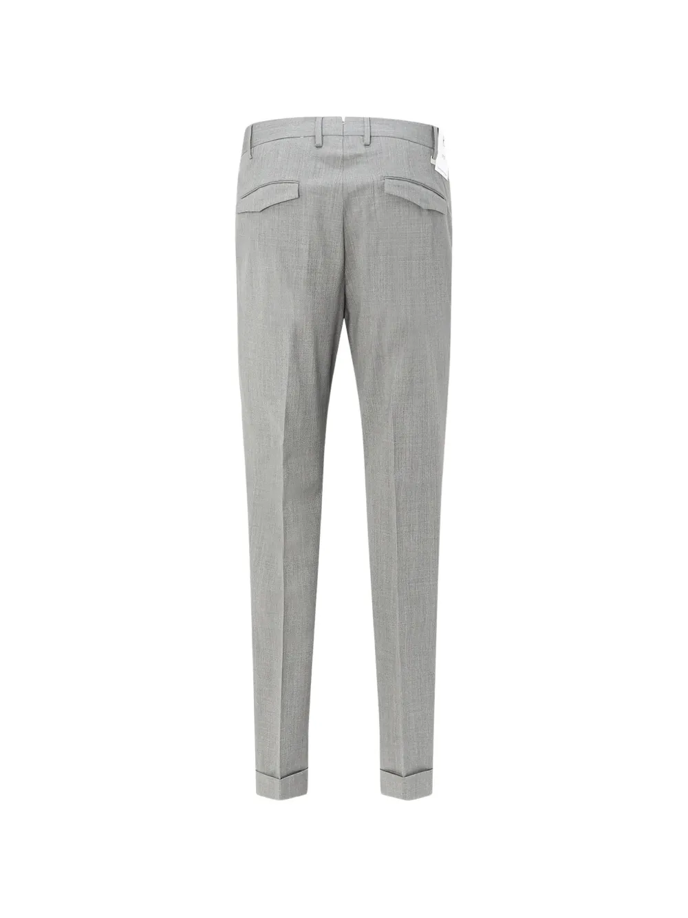 PT Torino Mid-waist broek met omgeslagen pijpen Grijs
