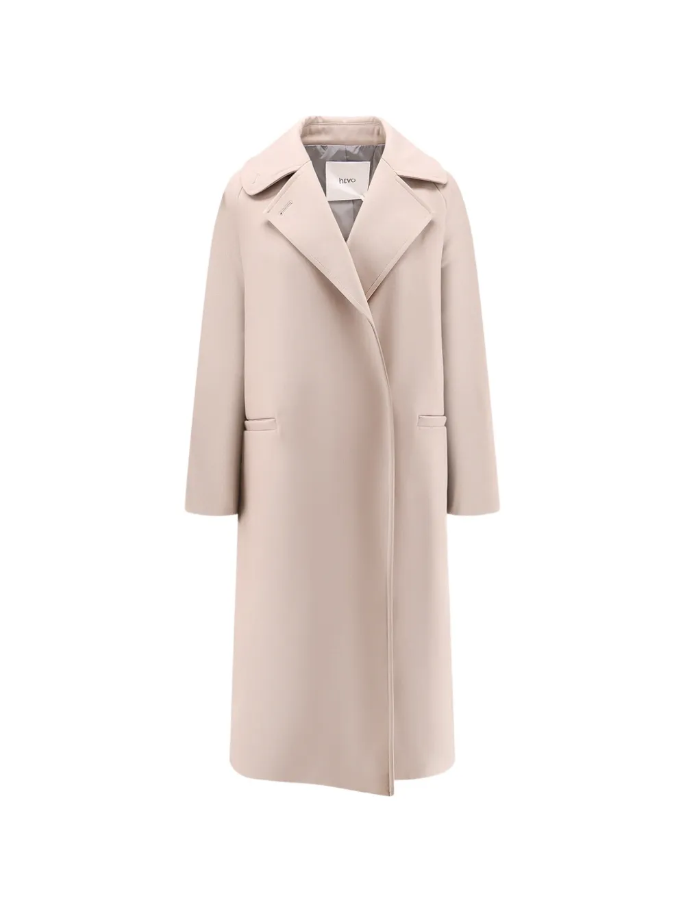 Hevo notched-lapels single-breasted coat - Grey