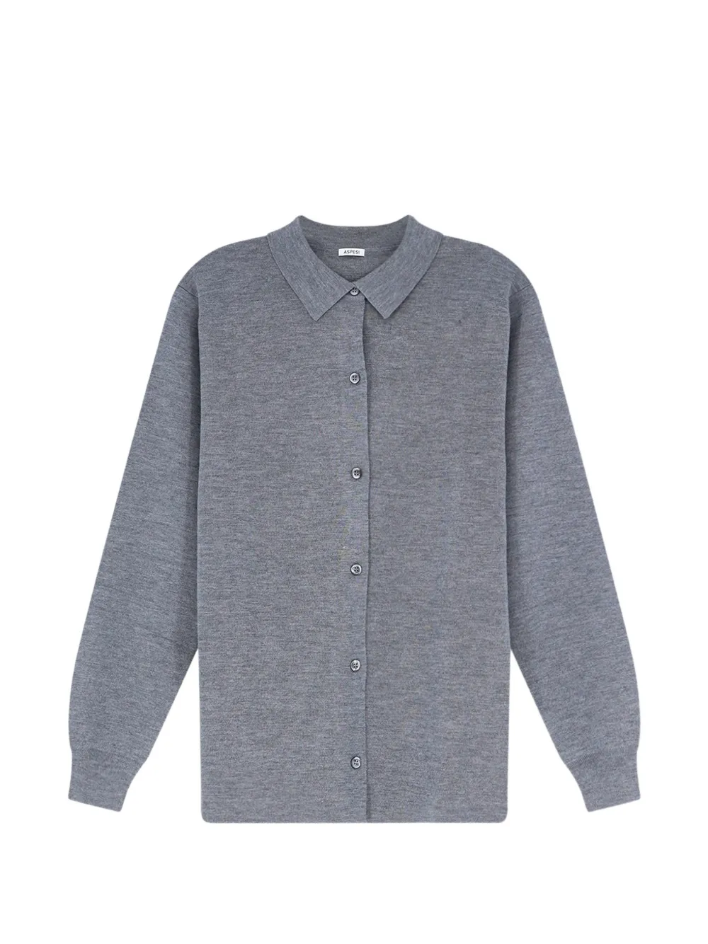 ASPESI button-up collared cardigan - Grau