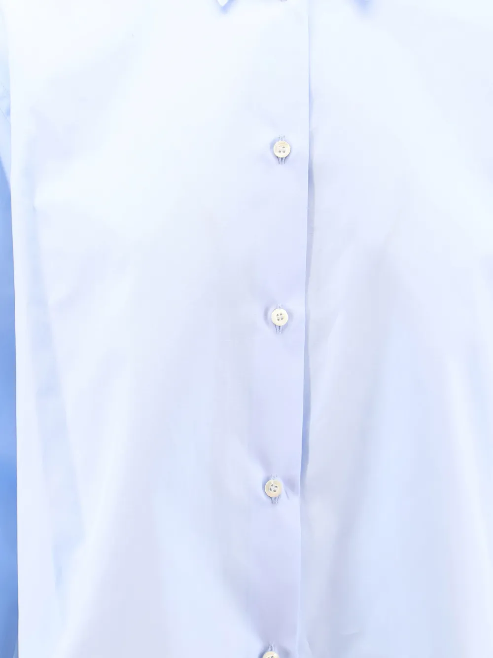 ASPESI Blouse met stolpplooien en knopen Blauw