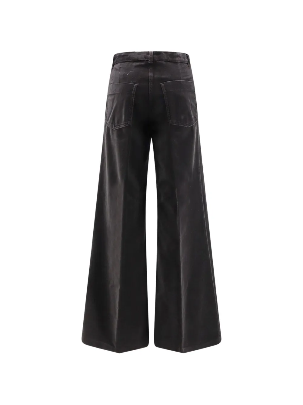 ASPESI Fluwelen broek met wijde pijpen Bruin