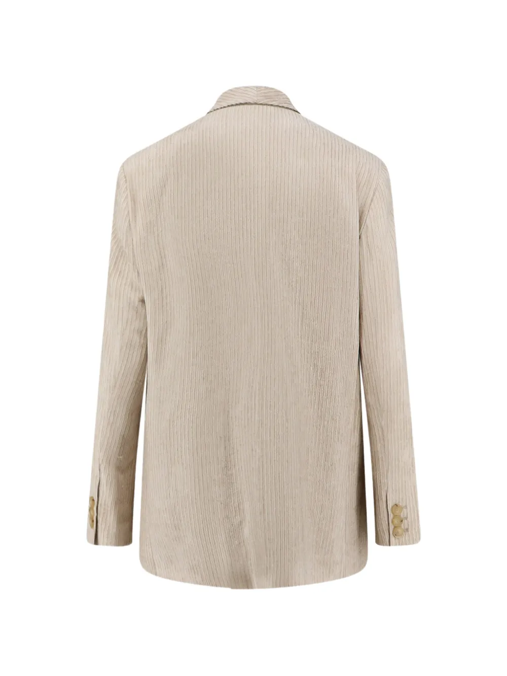 Alysi corduroy shawl-lapel blazer Beige