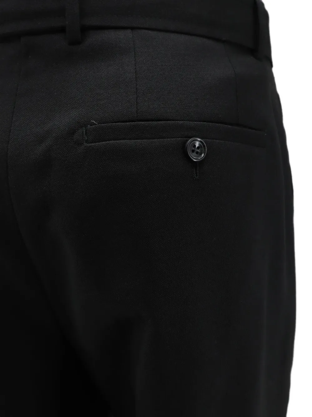 Tagliatore Pantalon met dubbele plooien en ceintuur Zwart