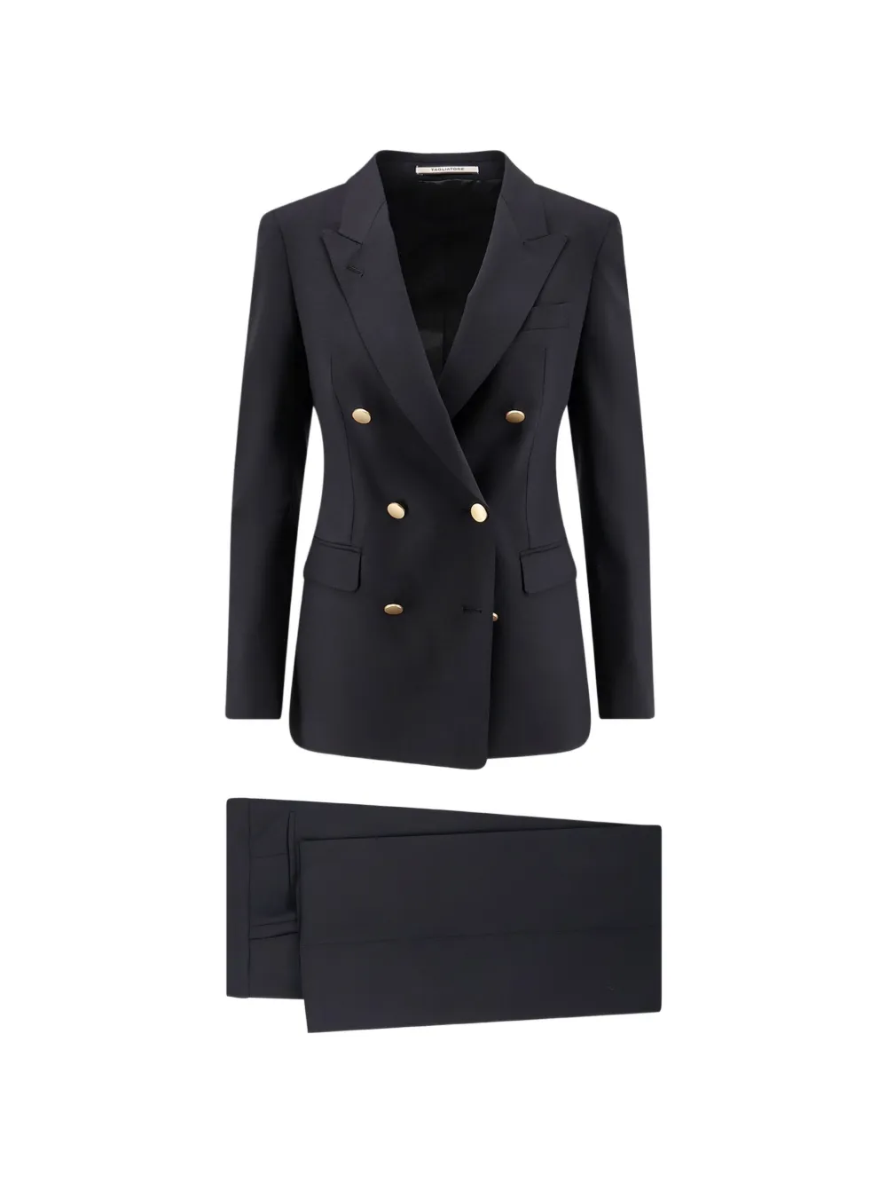 Tagliatore double-breasted peak-lapels suit - Schwarz