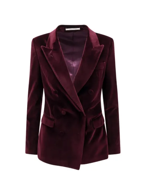 Tagliatore double-breasted velvet jacket