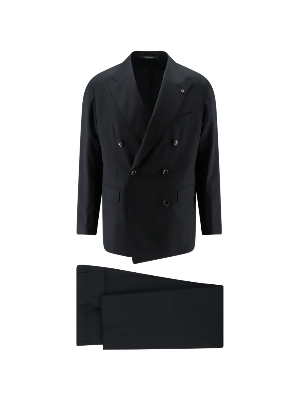 Tagliatore peak-lapel double-breasted suit - Nero