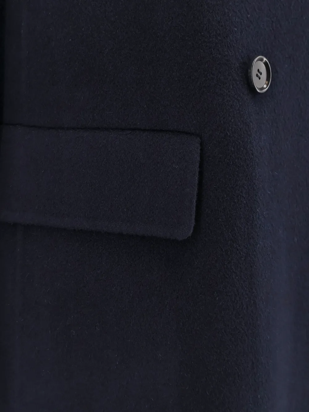 ASPESI Double-breasted Coat in Blue, view 3