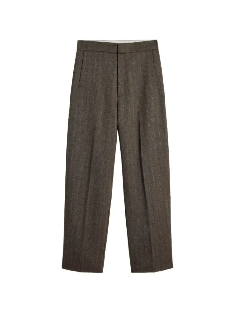 Soeur Jocelyn herringbone pinstripe trousers
