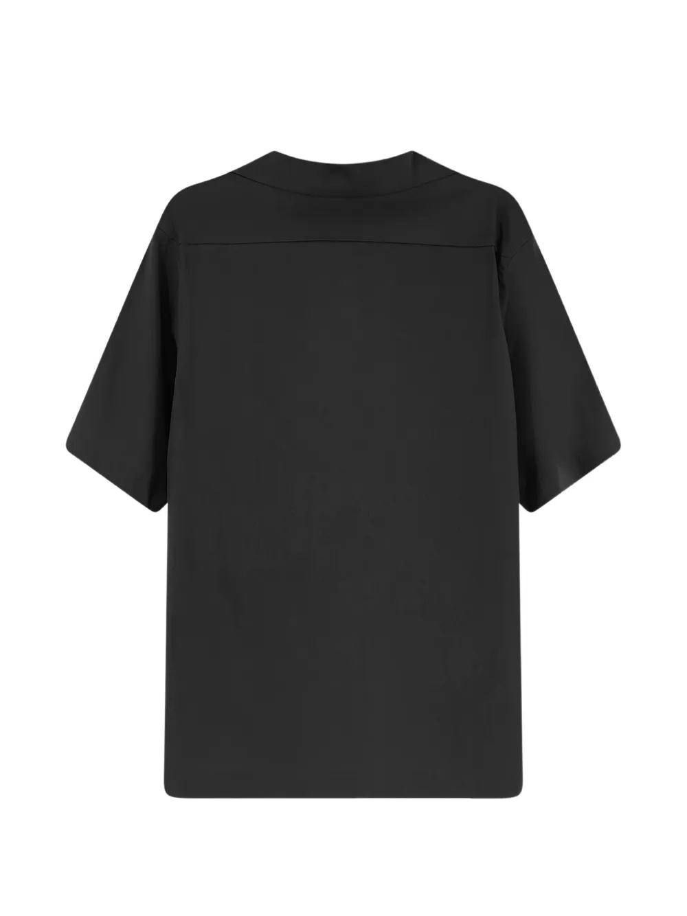 Hevo short-sleeve bowling-collar shirt Zwart