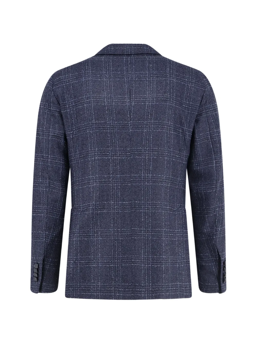 Tagliatore Geruite blazer met enkele rij knopen Blauw