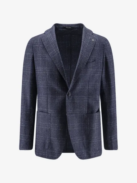 Tagliatore check-pattern single-breasted blazer