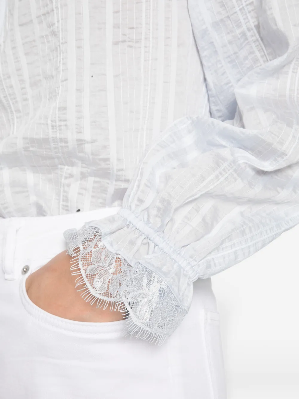 TWINSET Blouse met kant Wit