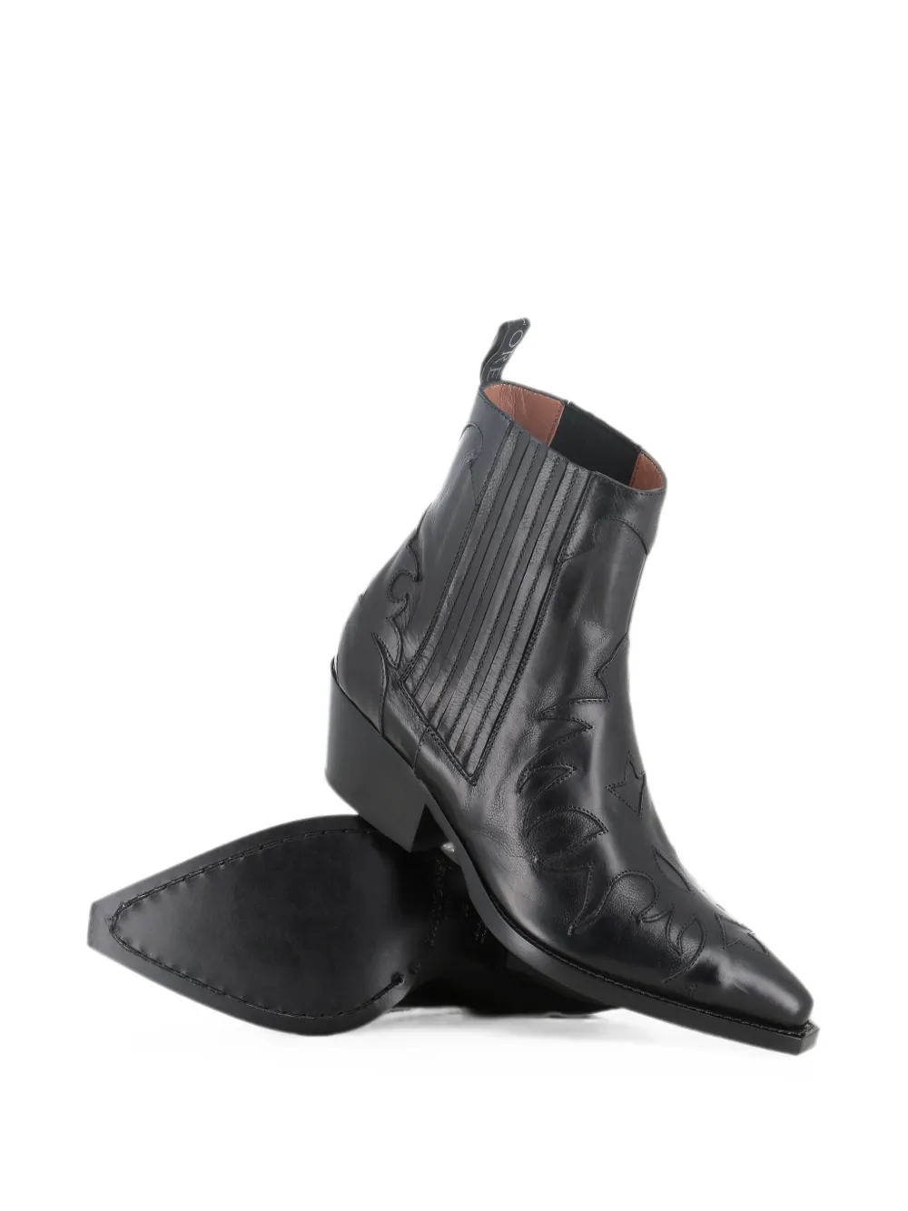 Sartore pointed-toe Chelsea boots Zwart