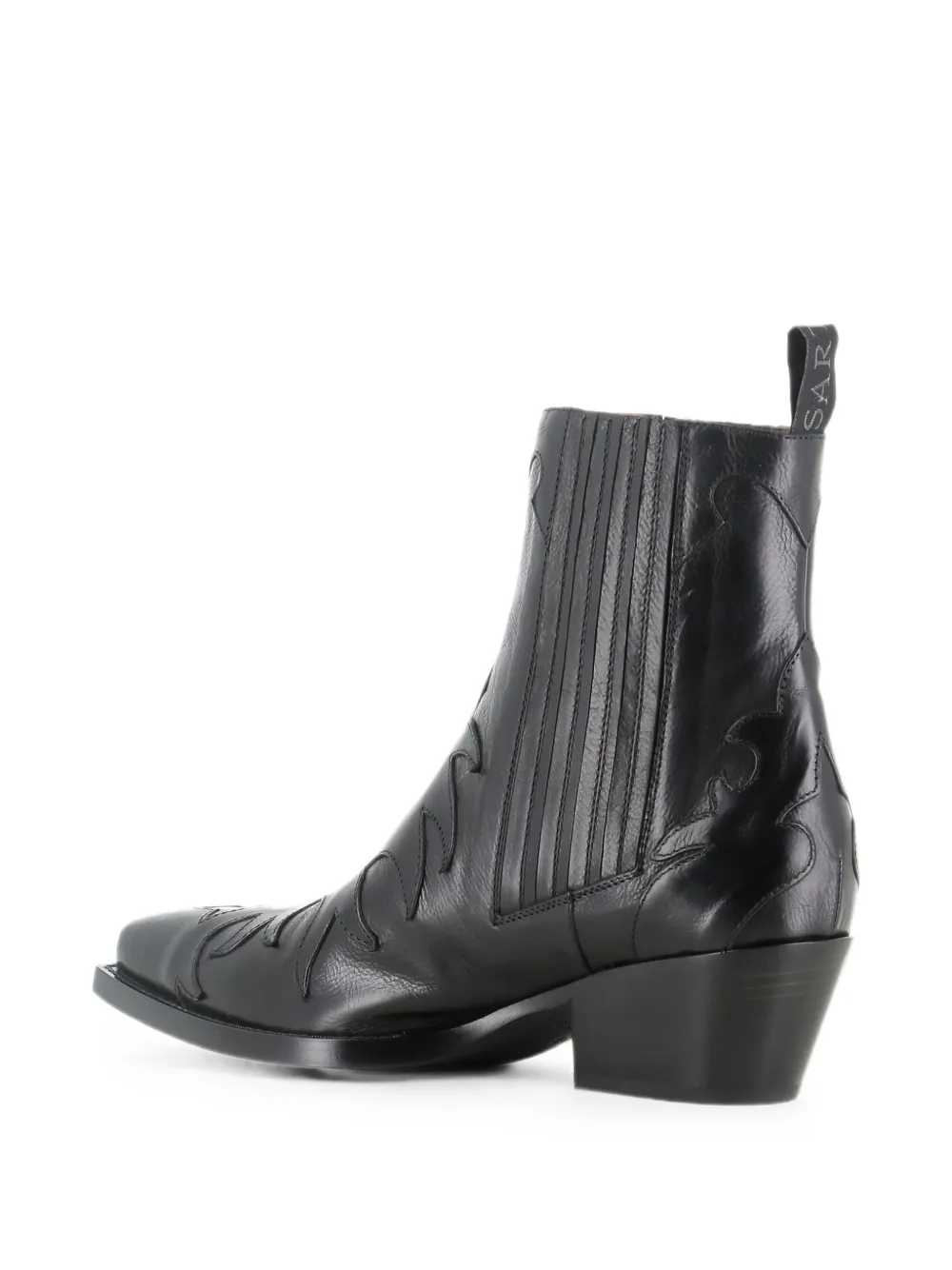 Sartore pointed-toe Chelsea boots Zwart
