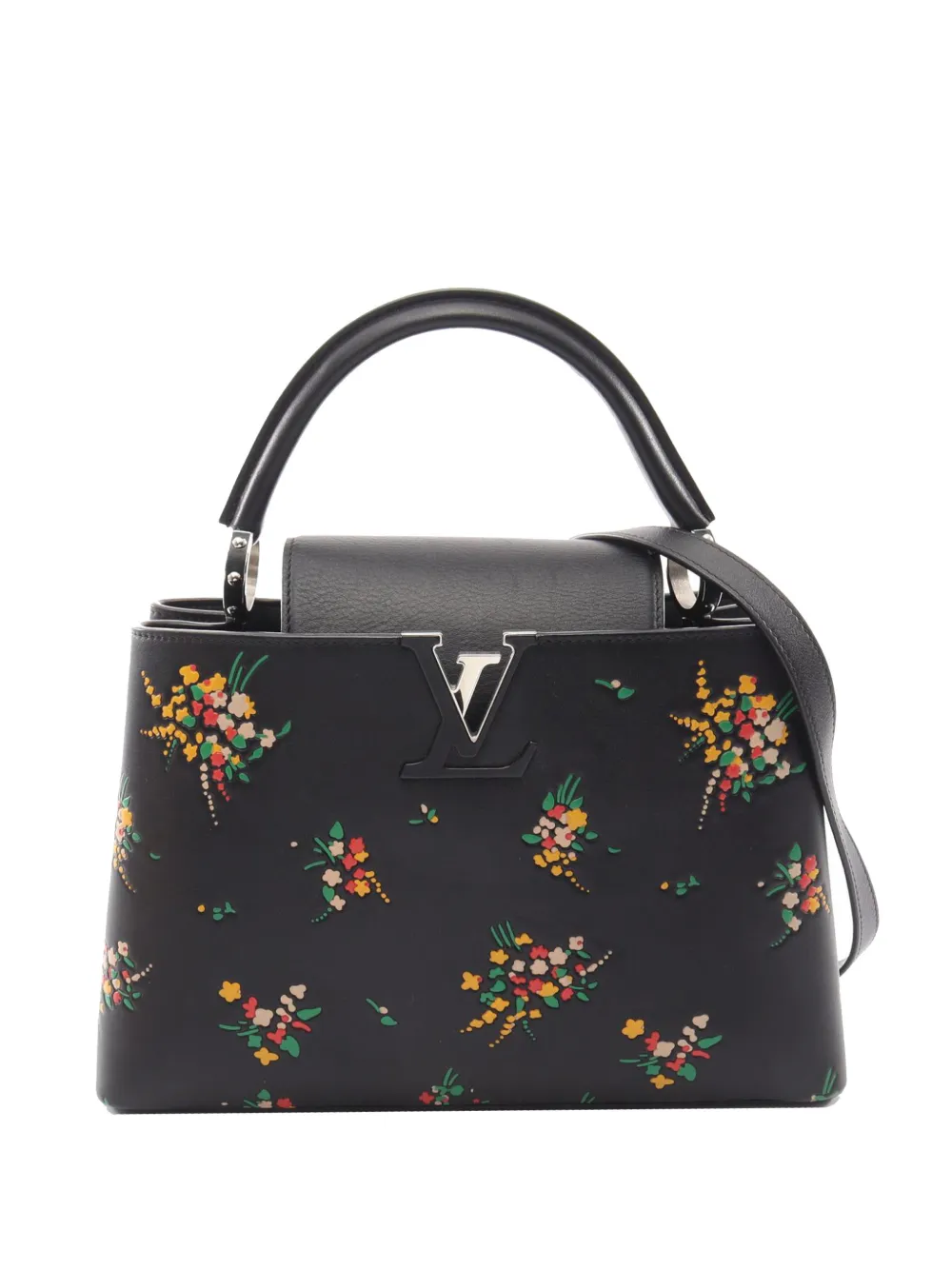 Louis Vuitton Pre-Owned 2016 Calfskin Blossom Capucine PM satchel - Black