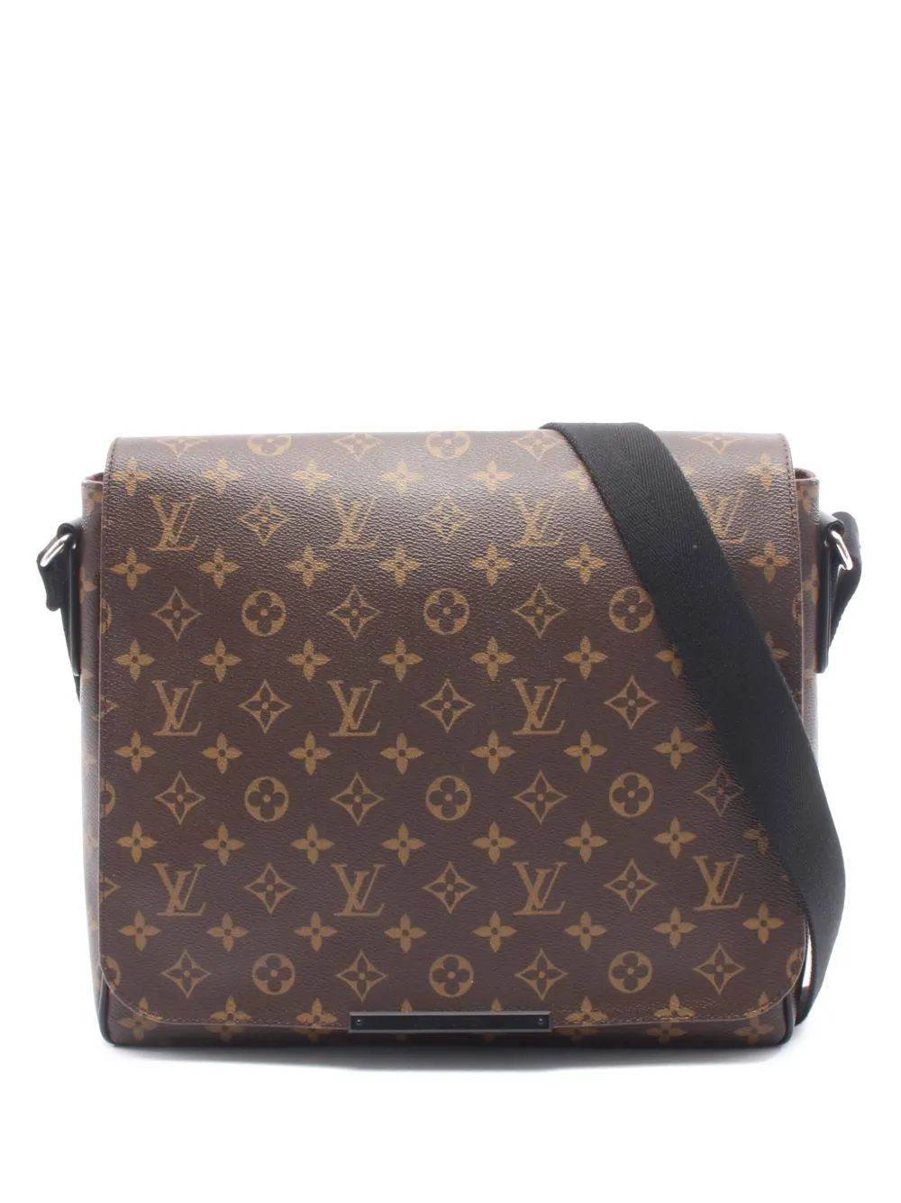 Louis Vuitton Pre-Owned 2015 Monogram Macassar District MM crossbody bag - Brown