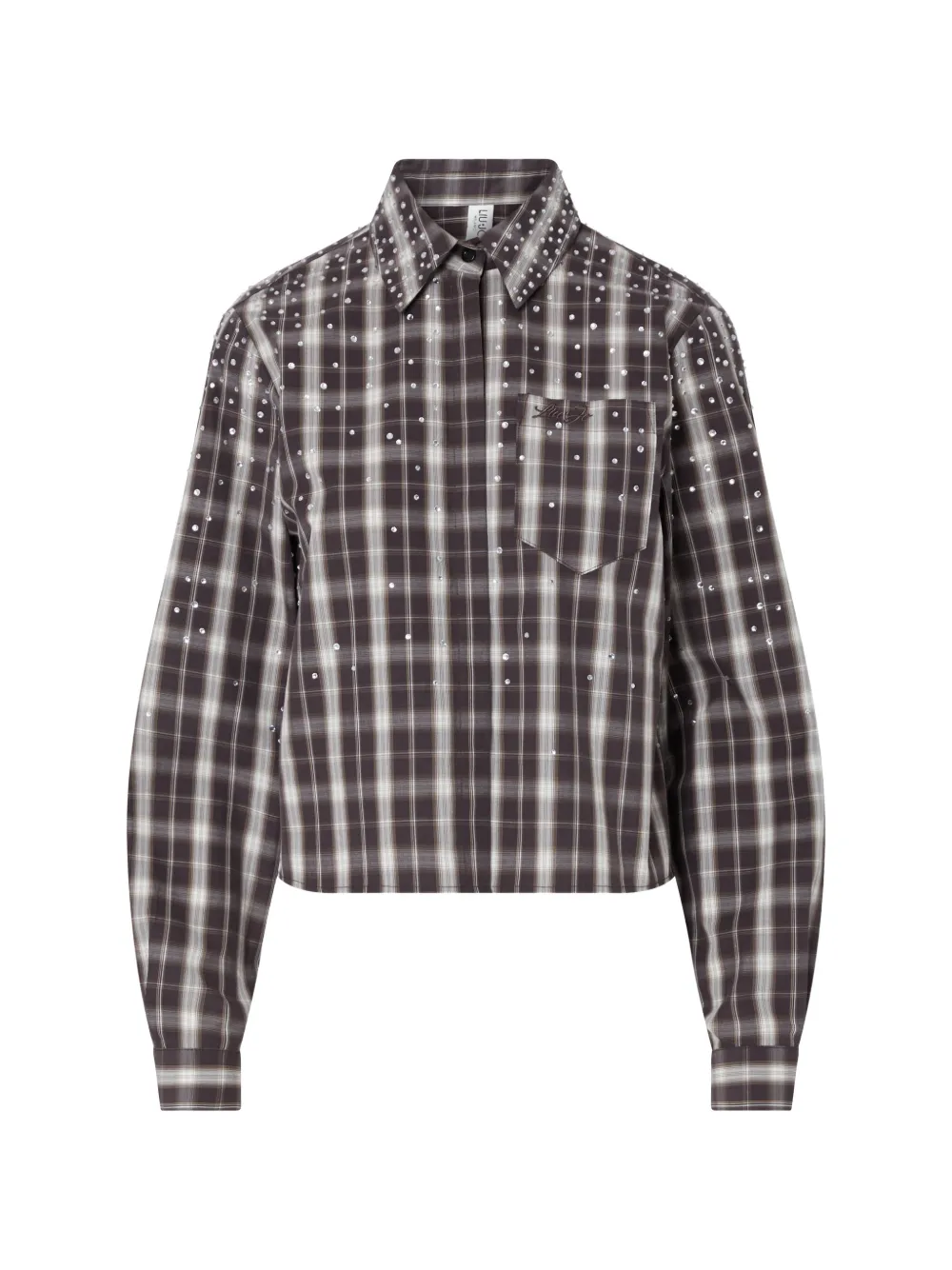 LIU JO check fabric shirt - Braun