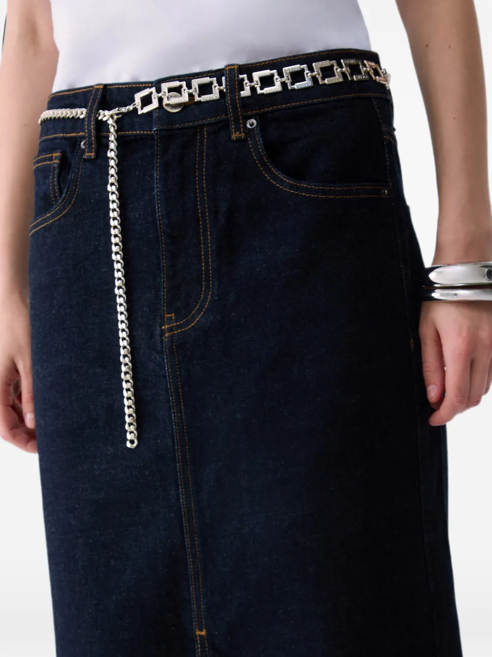 LIU JO Maxi-spijkerrok Blauw