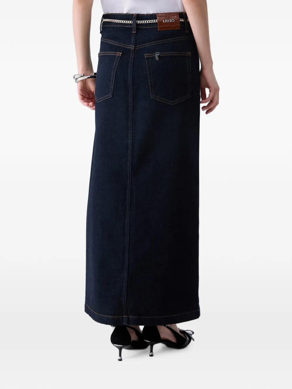 LIU JO Maxi-spijkerrok Blauw