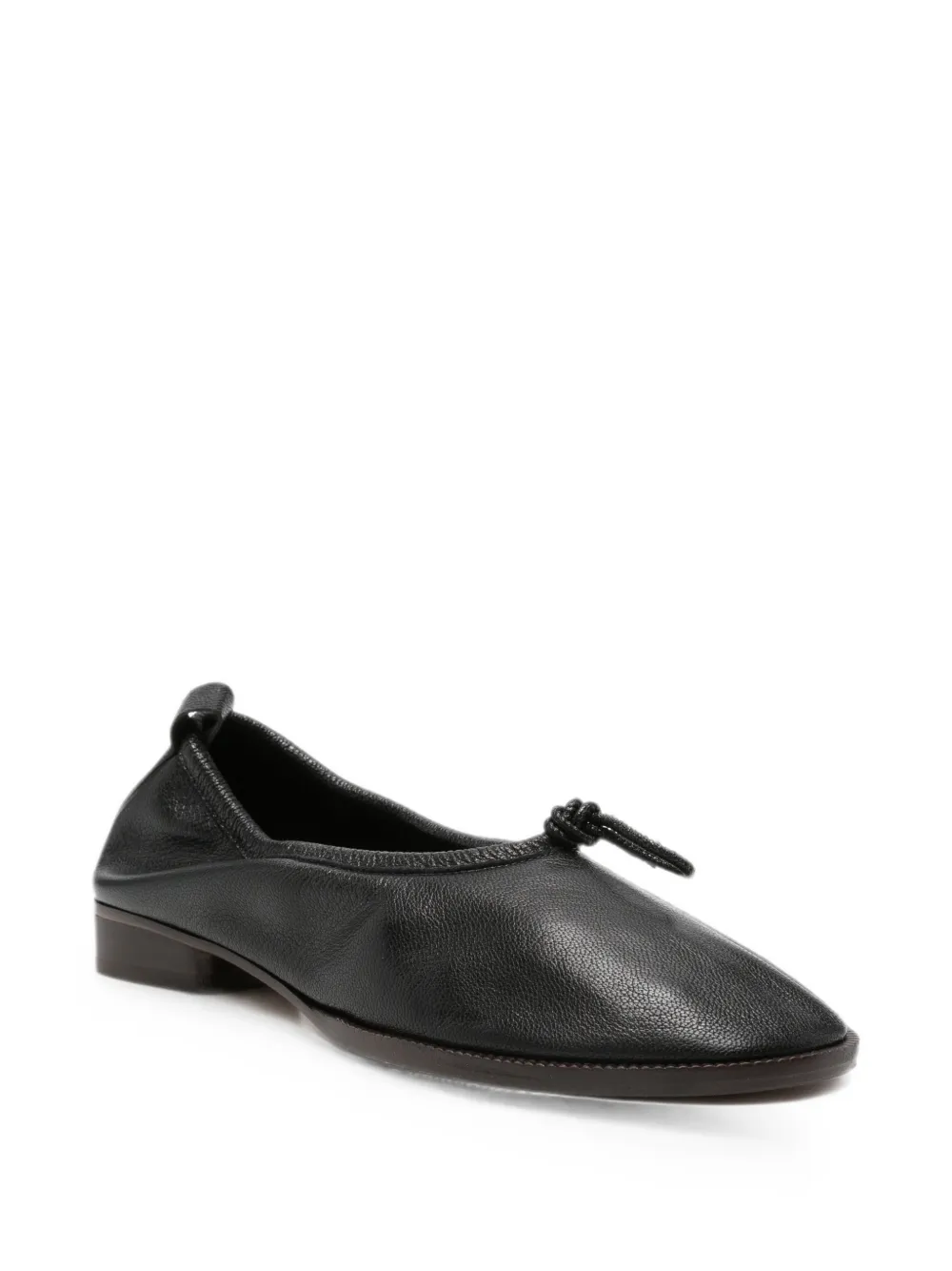 Hereu Puntera R Mid bow-detail flat pumps Zwart