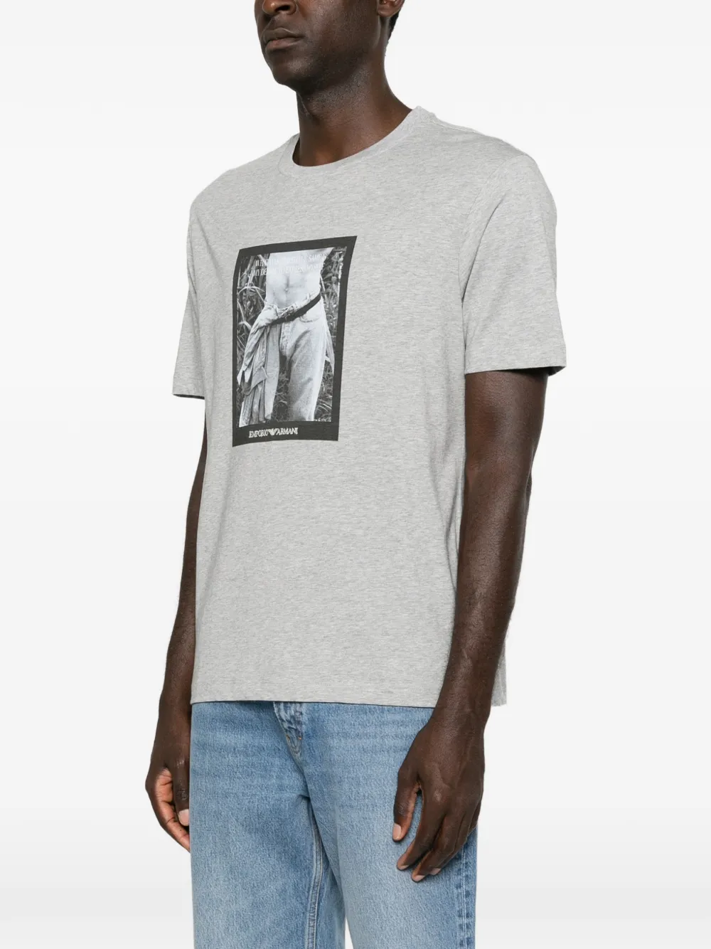 Emporio Armani Regular-fit T-shirt Grijs