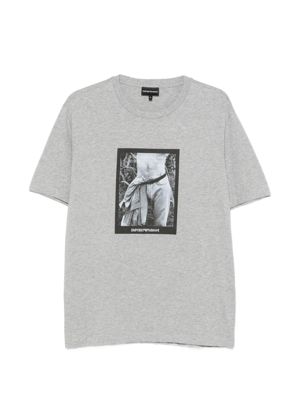 Emporio Armani Regular-fit T-shirt Grijs