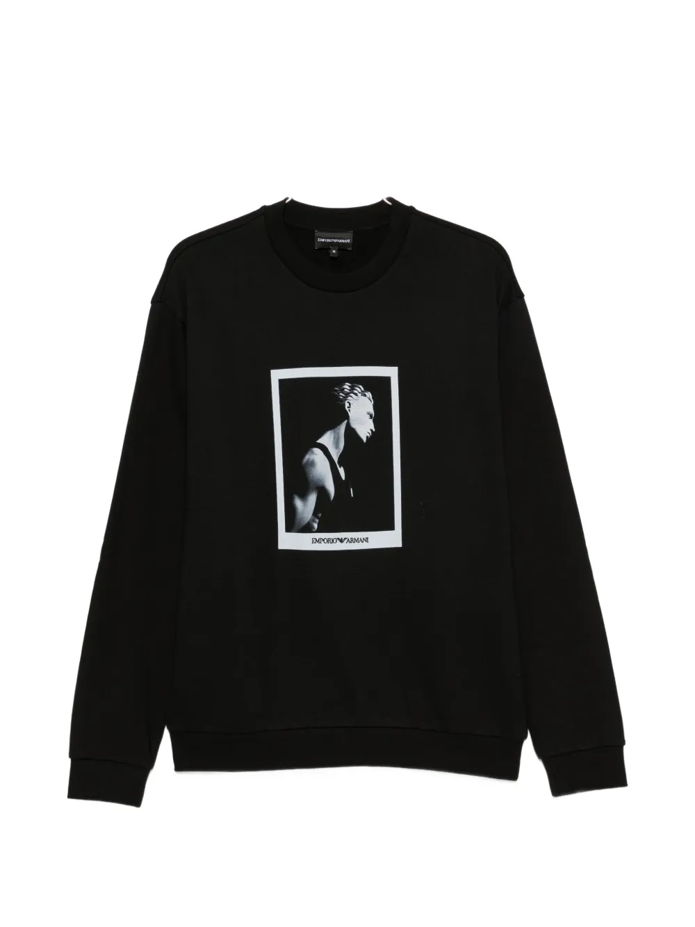 Emporio Armani graphic-print sweatshirt - Nero