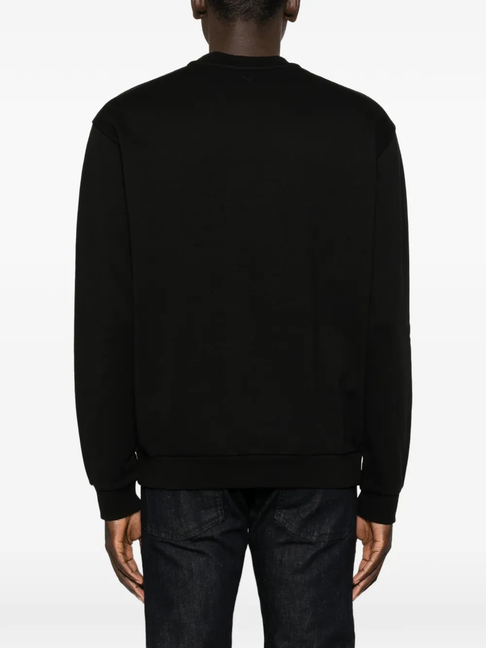 Emporio Armani Sweater met print Zwart