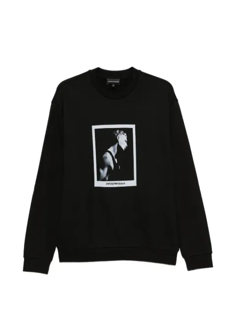 Emporio Armani photographic-print jersey sweatshirt signature capsule