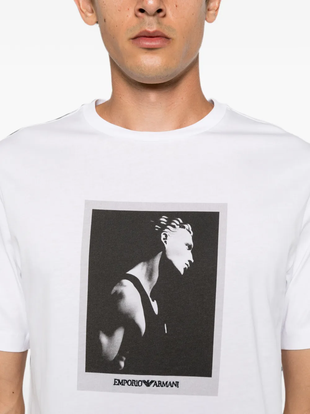 Emporio Armani T-shirt met grafische print Wit
