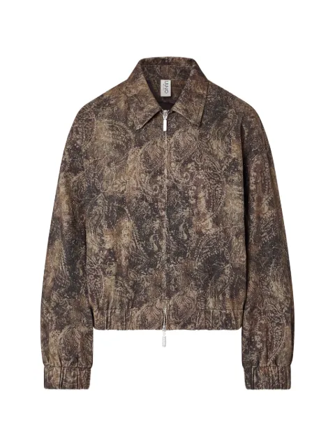 LIU JO oversized jacket with glitter-print