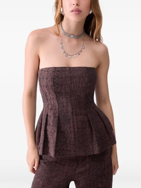 LIU JO top con animal print en jacquard