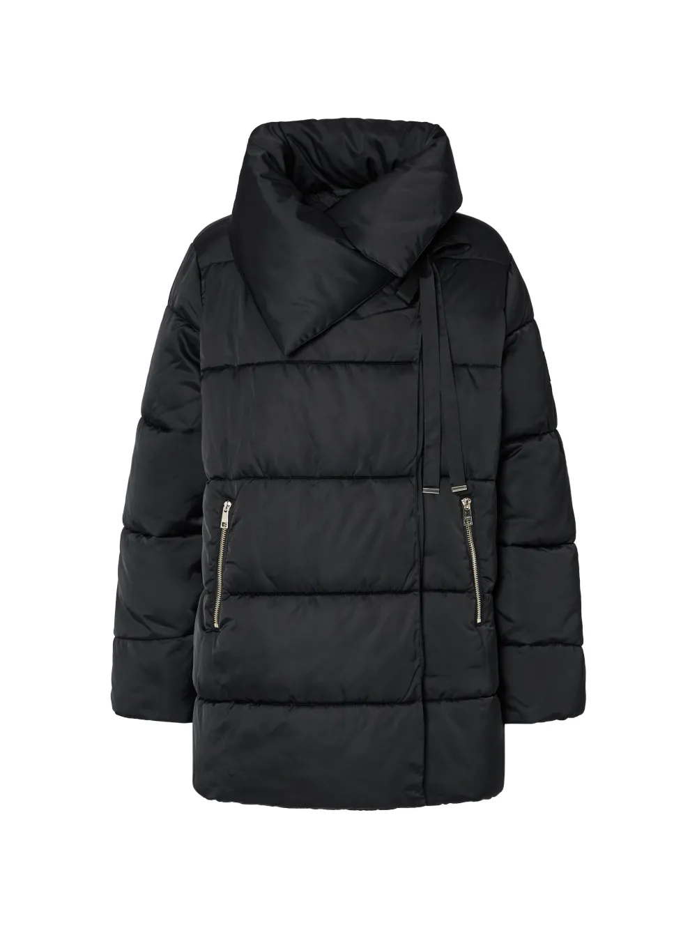 LIU JO oversized padded jacket in shiny nylon - Schwarz