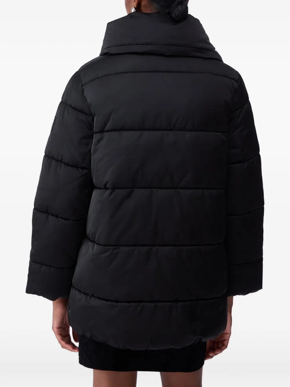 LIU JO Oversized gewatteerd jack van glanzend nylon Zwart
