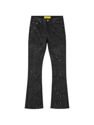 GUAPI Crimson waxed-denim Jeans | Black | FARFETCH AO