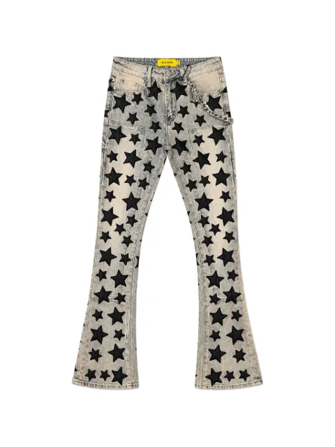 GUAPI star-appliqué Vintage Blue jeans
